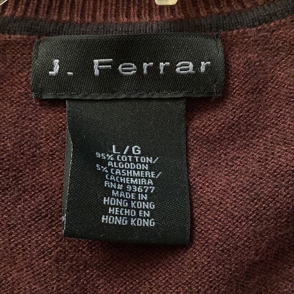 Men V Neck Sweater size Large, J. Ferrar Brand. - Picture 4 of 5